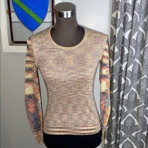 Arpeja vintage 1960’s Organically Grown sparkly knit top
